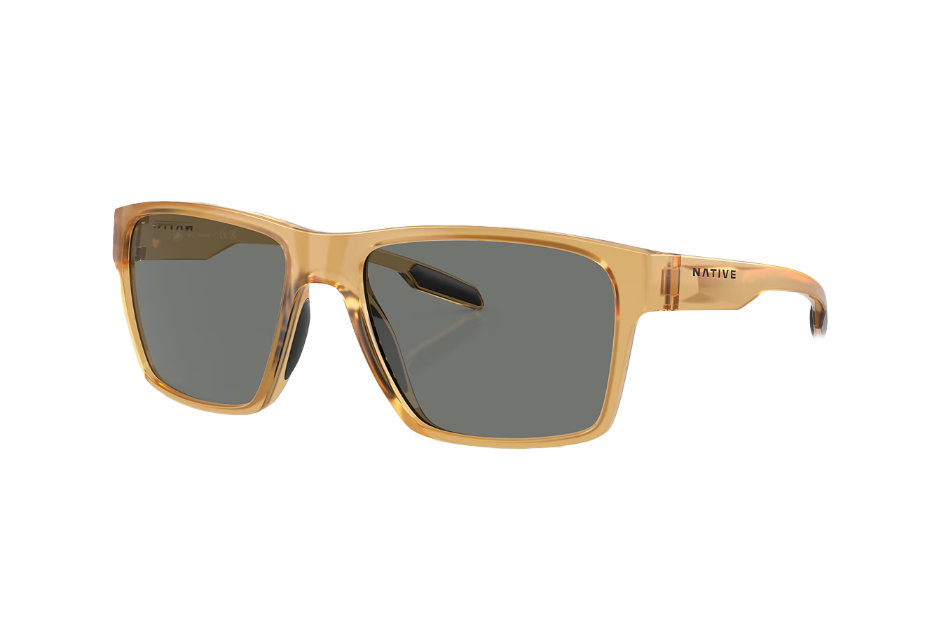 NATIVE EYEWEAR Breck Topaz Crystal Frame with Grey Polarized Lenses